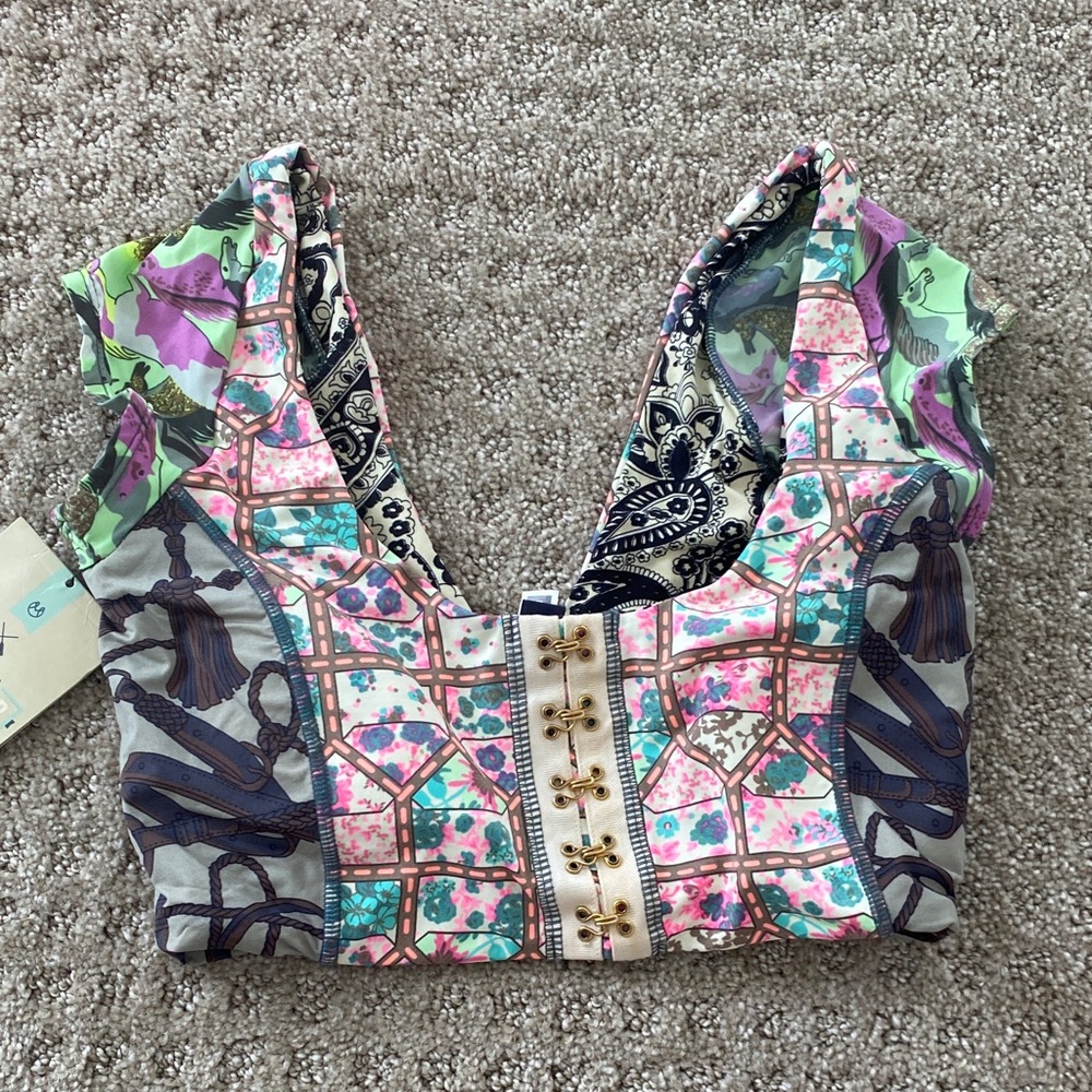 Maaji Bikini Top Large Short Sleeve